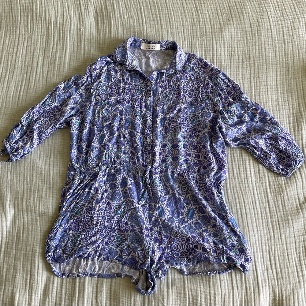 Auguste The Label - Blue Romper